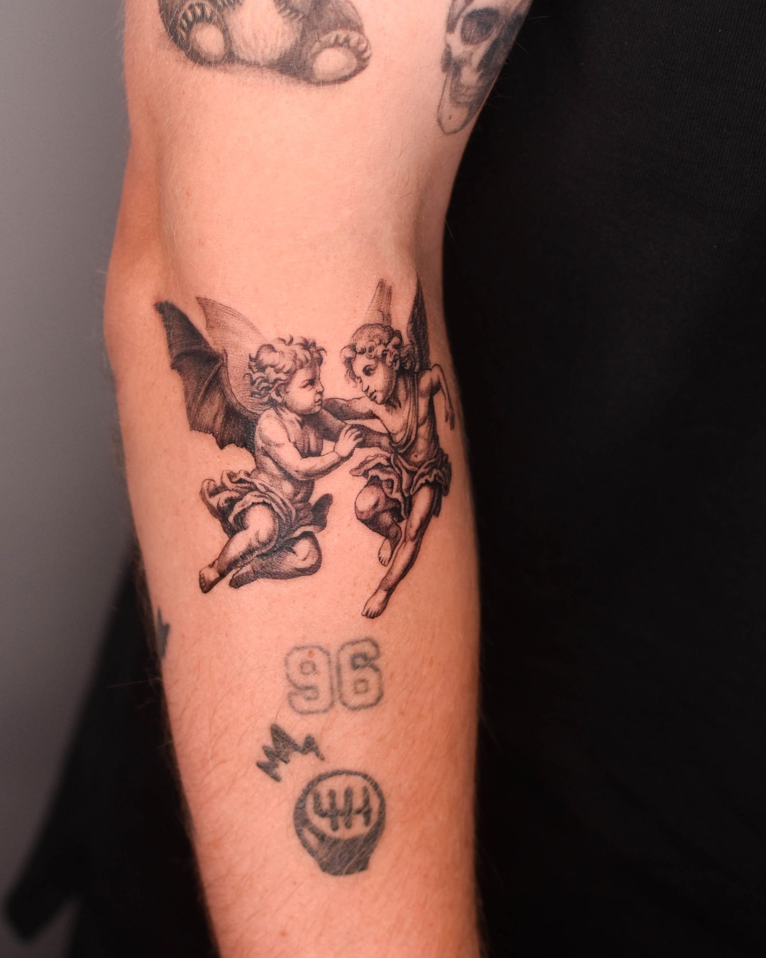 Tattoo — two cherubs